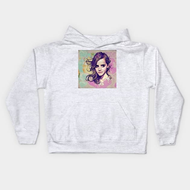 Smile of Emma Kids Hoodie by bogfl